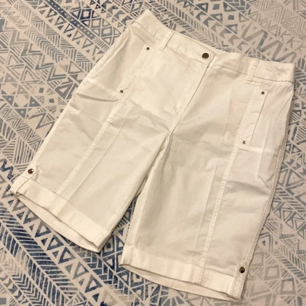 Chico’s White Bermuda Shorts